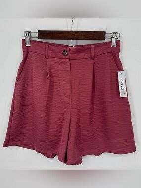 Dazz High-Rise Mauve Pull On Shorts Size Small Coastal Feminine Resort Wear NWT